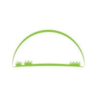 césped pradera verde natural vector logos vector negocio elemento y símbolo diseño