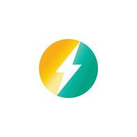 Power lightning logo vector illustration business element and symbol design