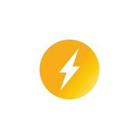 Power lightning logo vector illustration business element and symbol design