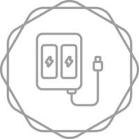 apoyo teléfono cargador vector icono