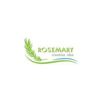 Rosemary  logo vector illustration template business element and symbol design