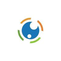 ojo logo vector ilustración negocio elemento y símbolo diseño