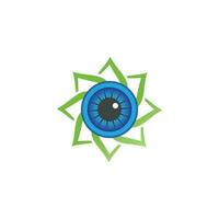 Eye logo vector illustration business element and symbol design