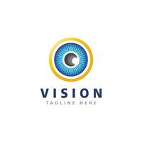 Eye logo vector illustration business element and symbol design