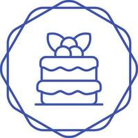 Red velvet cake Vector Icon