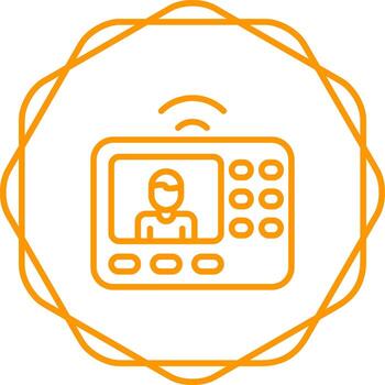 intercomunicador sistema vector icono