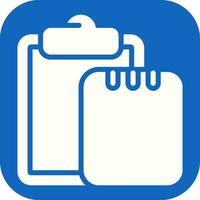 Task list with writing pad Vector Icon