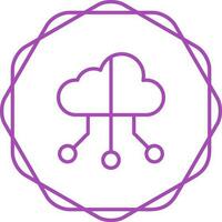 Hybrid Cloud Vector Icon