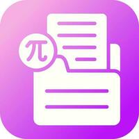 Document Insert Formula Vector Icon