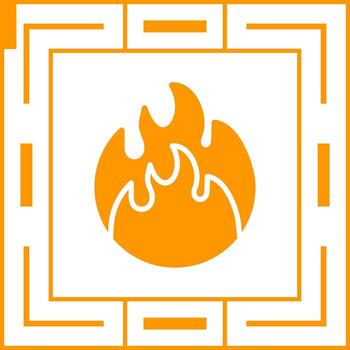 icono de vector de fuego