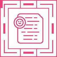 Document Insert Emoji Vector Icon