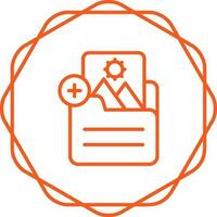 Document Insert Image Vector Icon