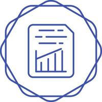 Document Insert Graph Vector Icon