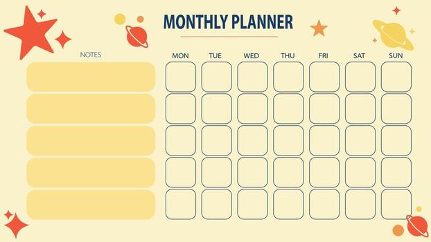Abstract design planner for track your habit and give you success in life. This simple tracker will organize your work and give you confidence to achieve work in time. vector