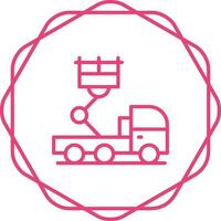Ladder Truck Vector Icon