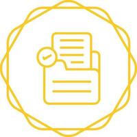 Document Check Vector Icon