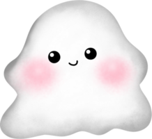 Watercolor cute ghost for Halloween party. png