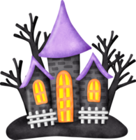 Víspera de Todos los Santos castillo clipart png