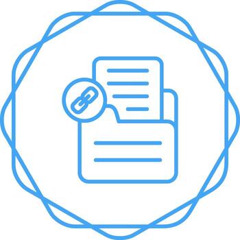 documento enlace vector icono