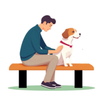 Man and dog png