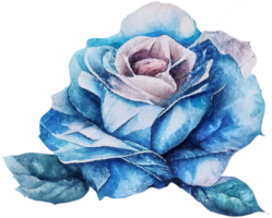acquerello floreale Rose png trasparente sfondo ai generativo