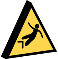 3D Danger sign png