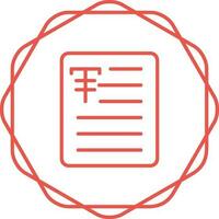 Document Strikethrough Vector Icon