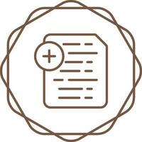 Document Insert Icon Vector Icon