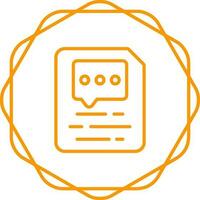 Document Insert Comment Vector Icon