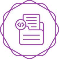 Document Insert Code Vector Icon