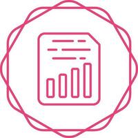 Document Insert Chart Vector Icon