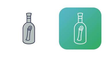 Scroll in Bottle Vector Icon