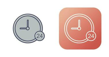 24 Hour Service Vector Icon