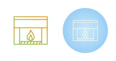 Fireplace Vector Icon