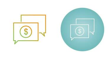 Money Talk Vector Icon