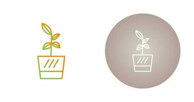 Flower Pot Vector Icon