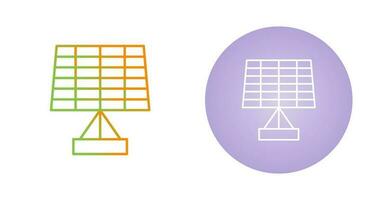 icono de vector de panel solar