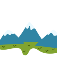 Snow mountains illustration png