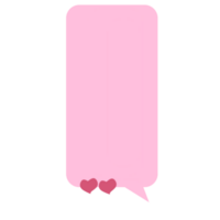 Pink speech bubble png