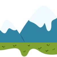 Snow mountains illustration png