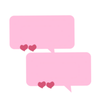 Pink speech bubble png