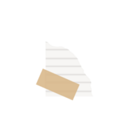 Torn paper with tape png