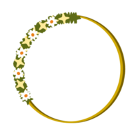 Cute flower wreath png