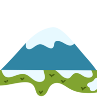 Snow mountains illustration png