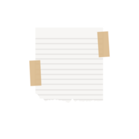 Torn paper with tape png