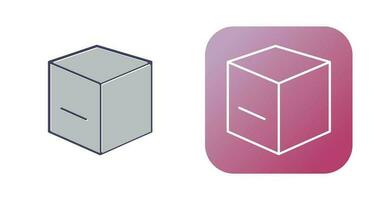 icono de vector de cubo