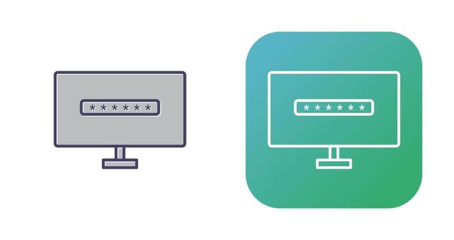 System Password Vector Icon