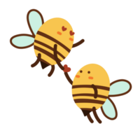 illustration d'abeille mignonne png