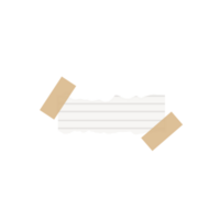 Torn paper with tape png