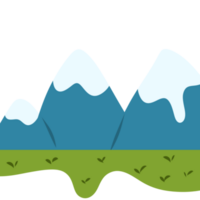 Snow mountains illustration png